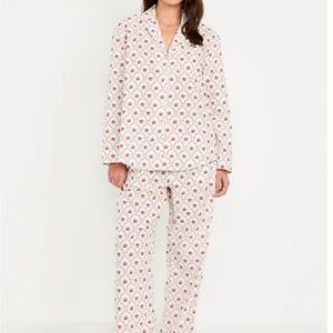 Old Navy Poplin Heart Pajama Set